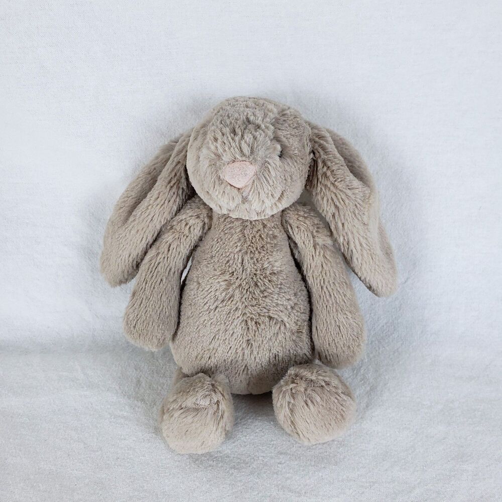 Jellycat Mini Bashful Beige Bunny Stuffed Animal 7.5" Plush